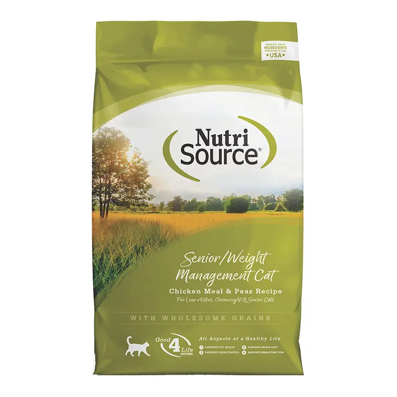 NutriSource Chicken & Rice Senior Cat 6.6lb