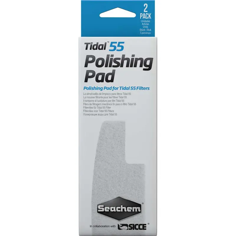 Seachem Tidal Polishing Pad For Tidal 55 Filters White 2 Pack
