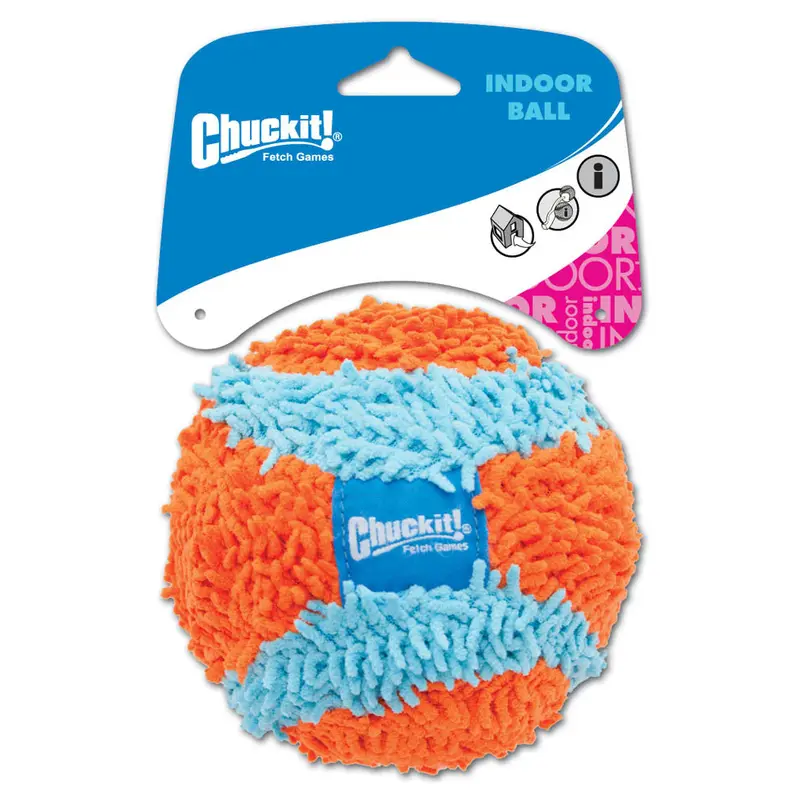 Chuckit! Indoor Ball Dog Toy Blue/Orange MD