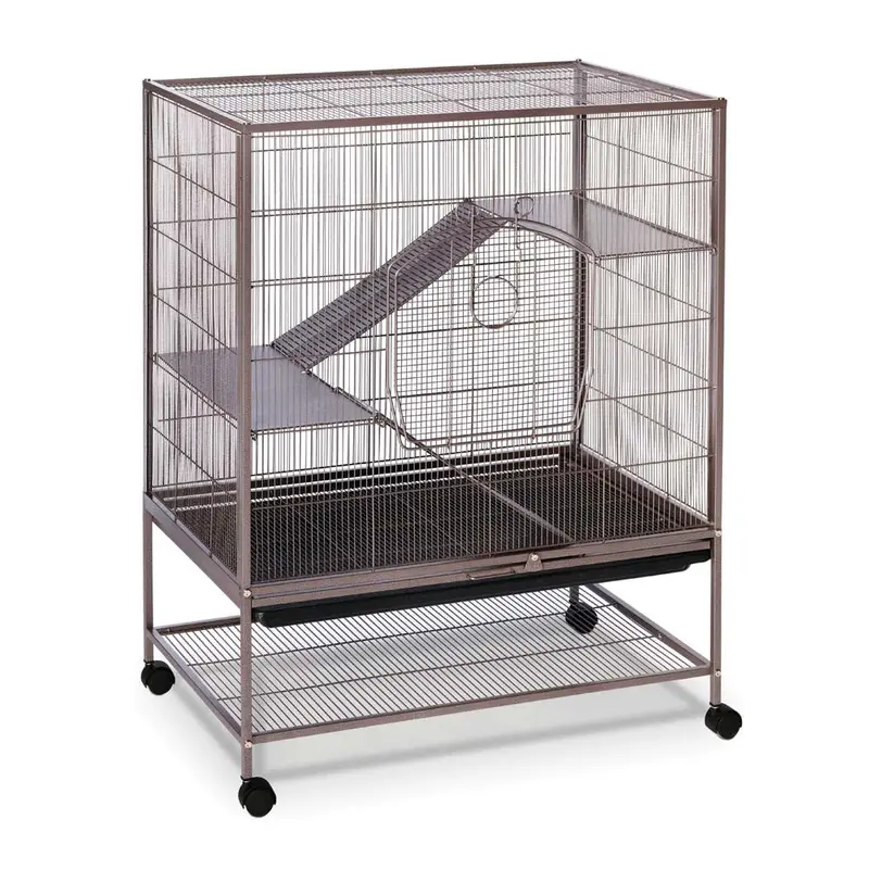 Prevue Rat & Chinchilla Cage on Casters Gray