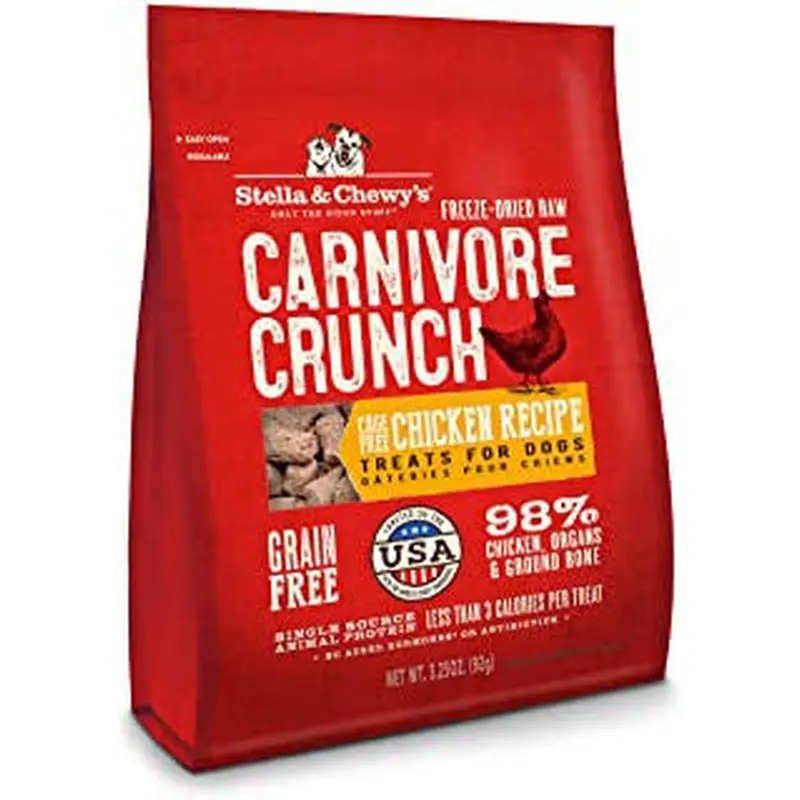 Stella & Chewy's 3.25 oz. Carnivore Crunch For Dogs - Chicken 