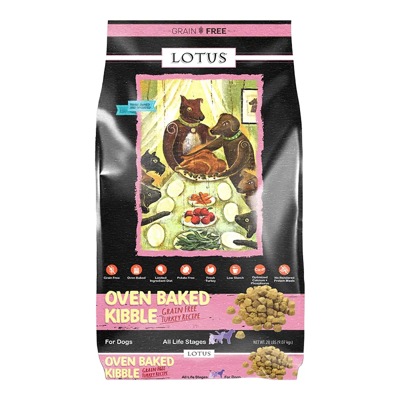 Lotus Oven Baked Grain Free Turkey Recipe Dry Dog Food 20lb-