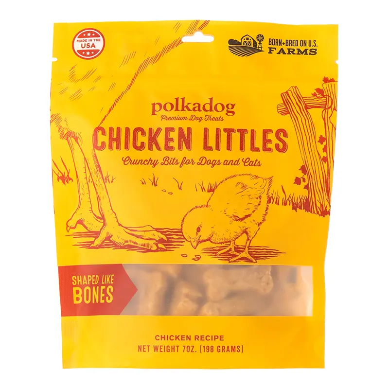 Polka Dog Bakery Dog Chicken Little Bones 8oz 