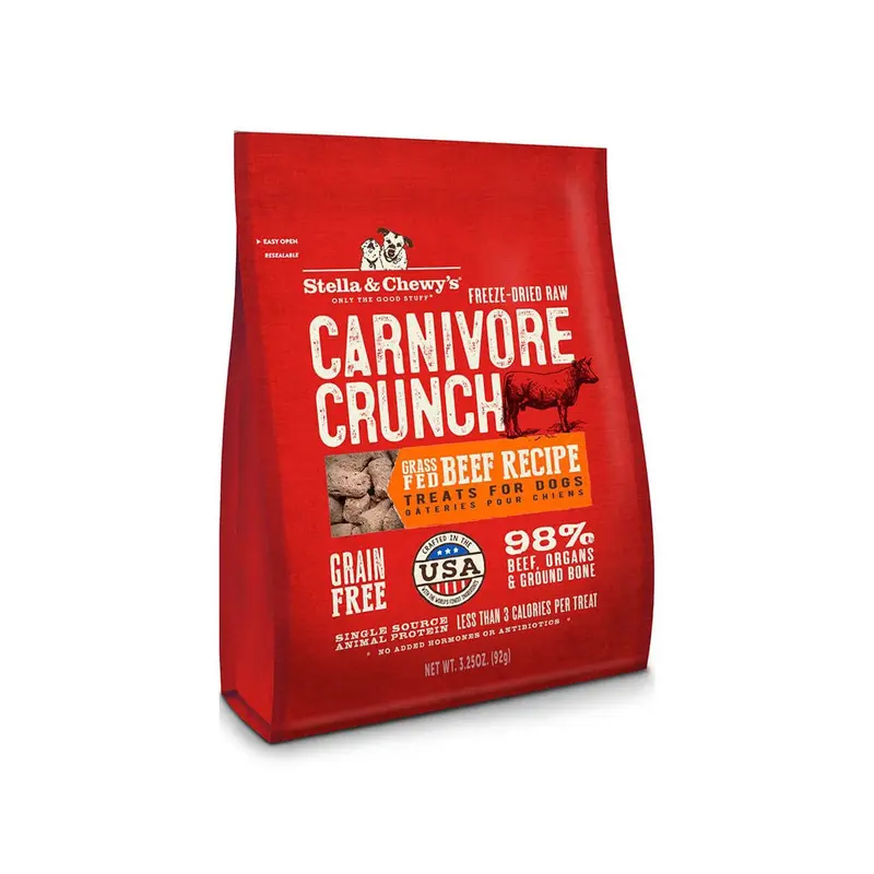 Stella & Chewy's 3.25 oz. Carnivore Crunch For Dogs - Beef 