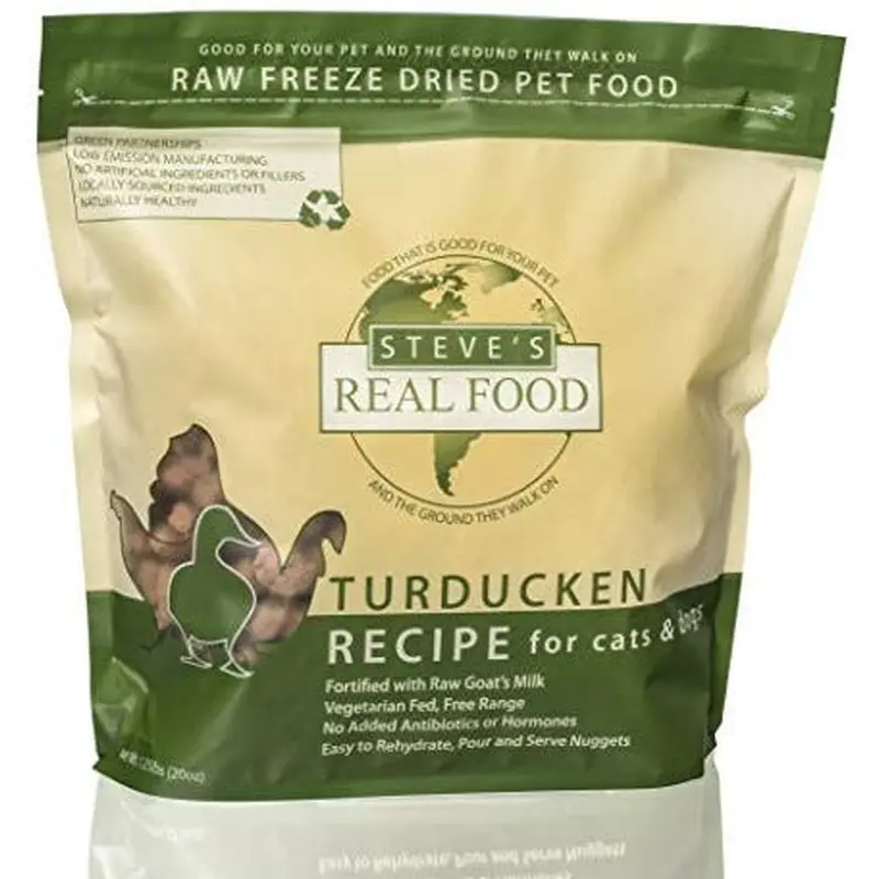 Steves Real Dog Freeze Dried Nuggets Turduck 1.25lb 