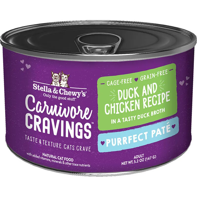 Stella & Chewy's Cat Carnivore Cravings Pate Duck & Chicken 5.2oz