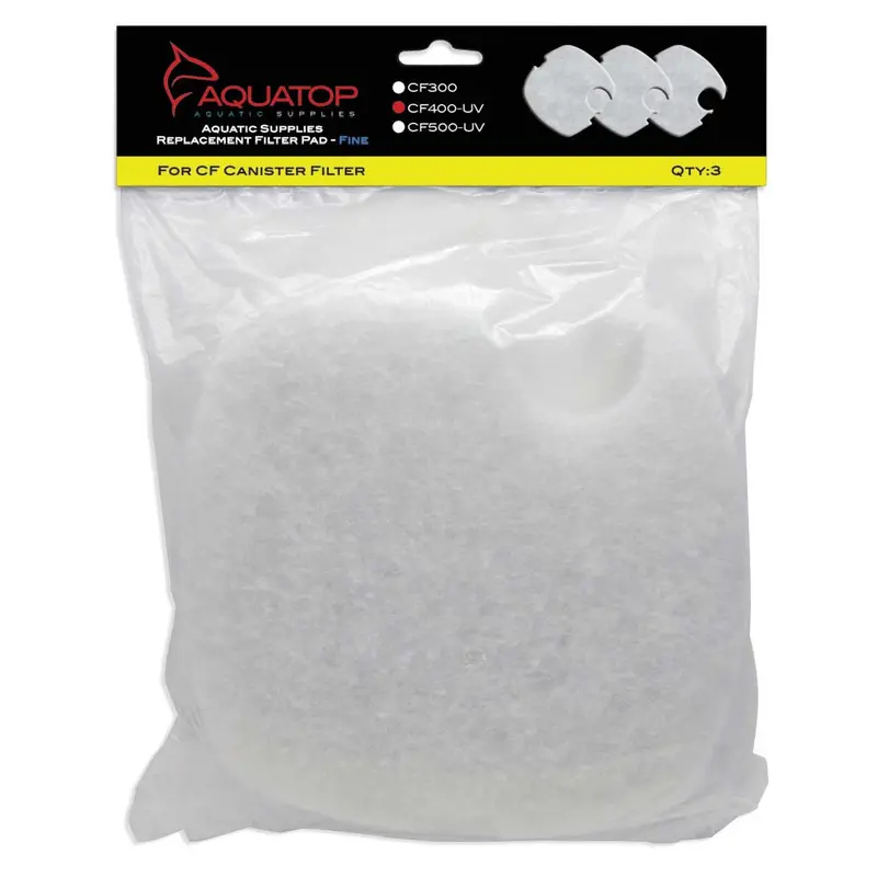 Aquatop Replacement Filter Sponge for CF Series Filters For CF-400UV White 3 Pack
