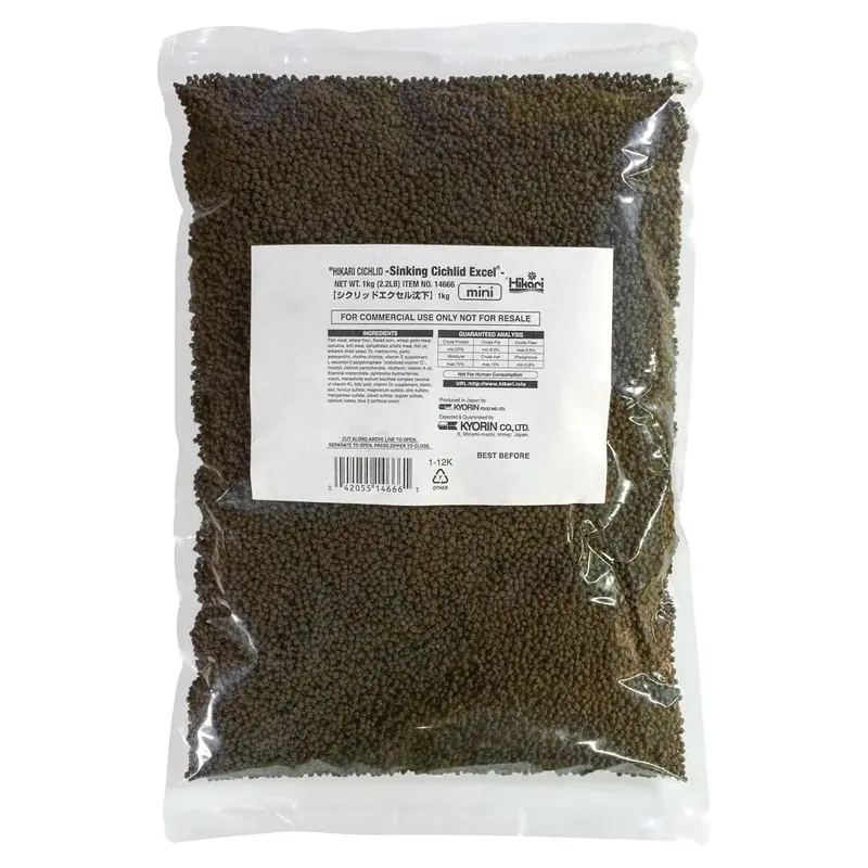 Hikari Cichlid Excel Sinking Pellets Fish Food 2.2 lb Mini 9 (DD)