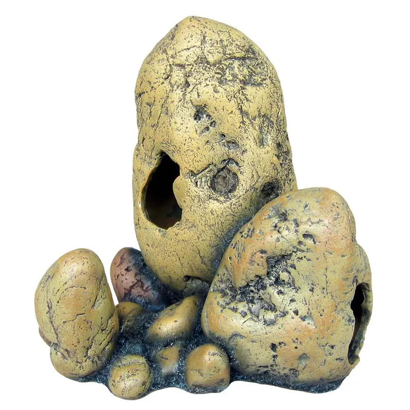 Weco Wecorama Badlands Boulder Ridge Terrarium Ornament Tan MD