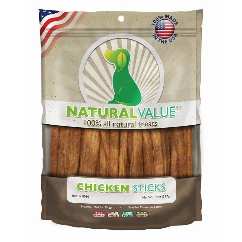 Loving Pets Natural Value Sticks Dog Treats Chicken 14oz