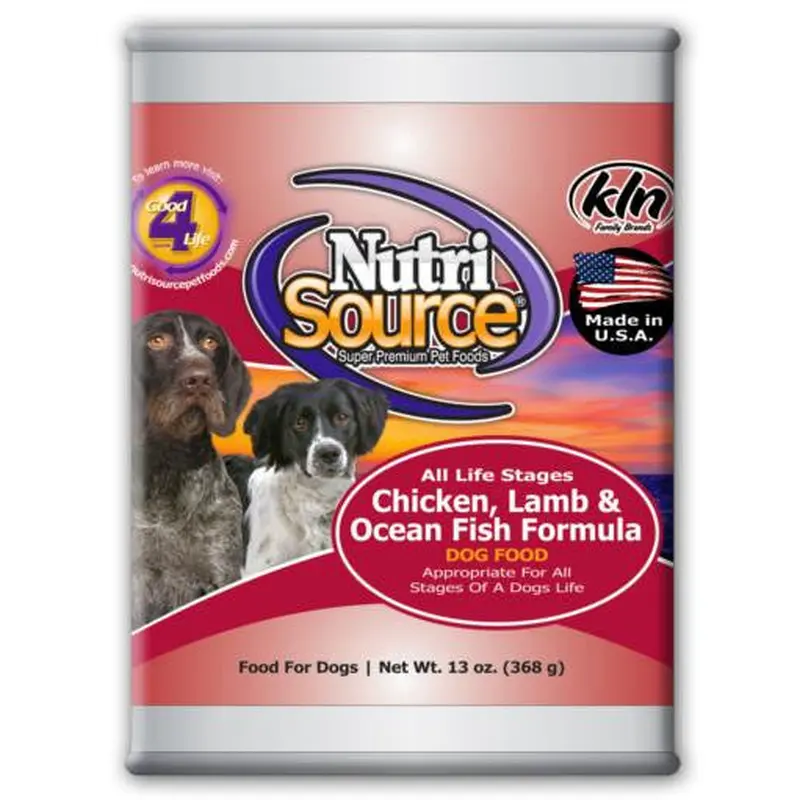 TUFFY'S NutriSource Dog Chicken/Lamb/Fish Can 12/13OZ 