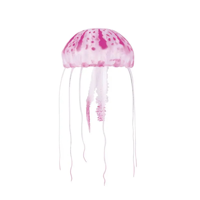 Aquatop Floating Jellyfish Aquarium Ornament Pink 4 in 1 Pack