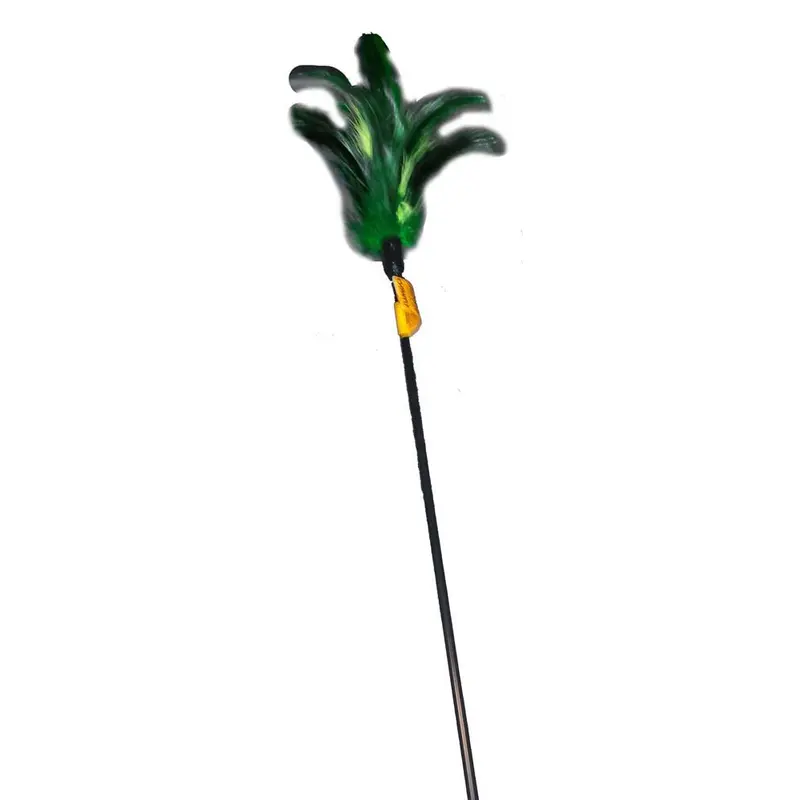 Cat Claws Cat Teaser Starburst Feather Wand Cat Toy Multi-Color 30 in