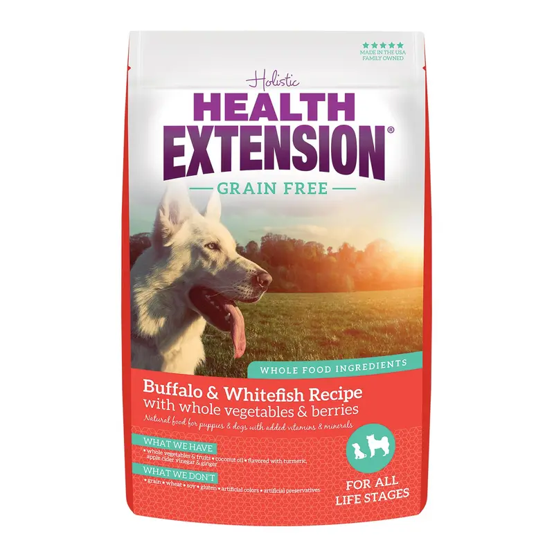Health Extension Grain Free Buffalo/White Fish 23.5 lb. 