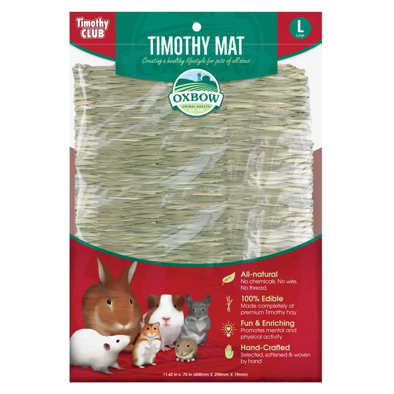 Oxbow Animal Health Timothy CLUB Timothy Hay Small Animal Mat LG