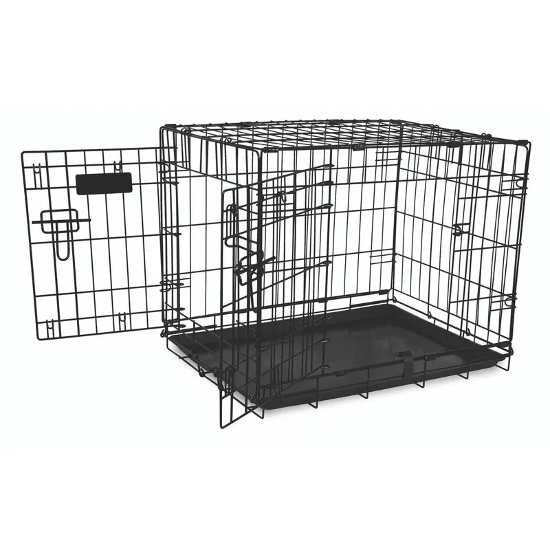 Petmate 2 Door Training Retreat Dog Kennel Black 24 in