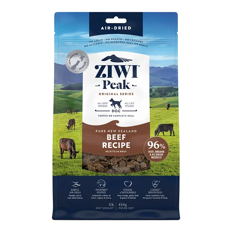 Ziwipeak Beef Dog 16oz. Pouch 