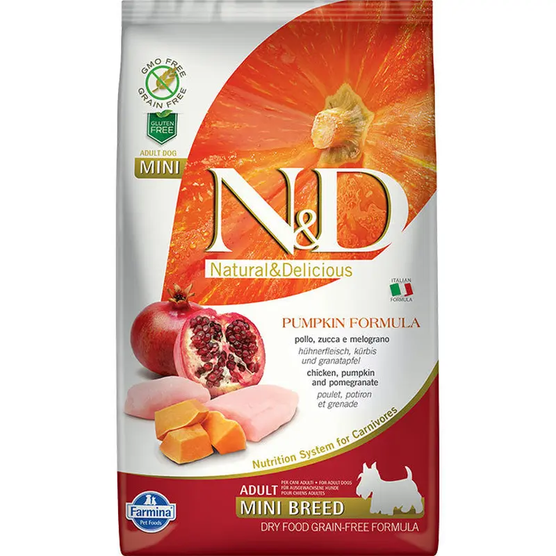 Farmina N&d Dog Pumpkin Chicken & Pomegranate Mini 15.4lb 010042 