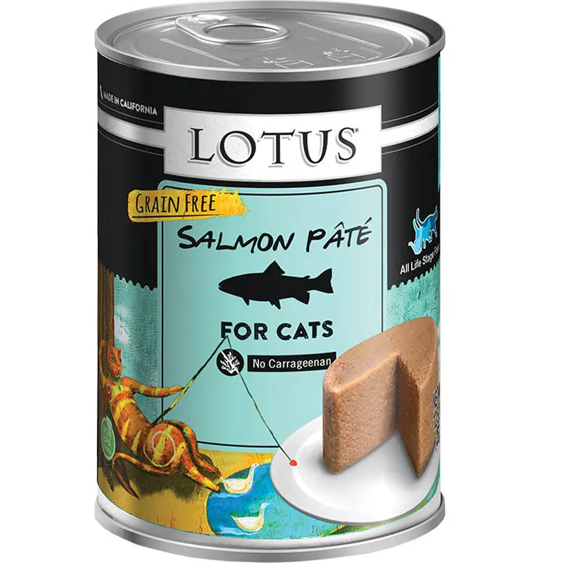 Lotus Cat Grain Free Salmon Pate 12.5oz 12 Pack 