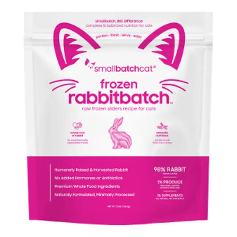 Small Batch Cat Frozen Rabbit Sliders 3lb 