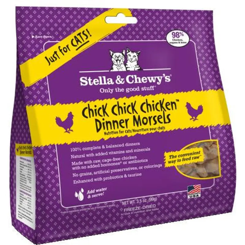Stella & Chewy's 3.5 oz. Freeze-Dried Chick, Chick, Chicken Dinner for Cats 