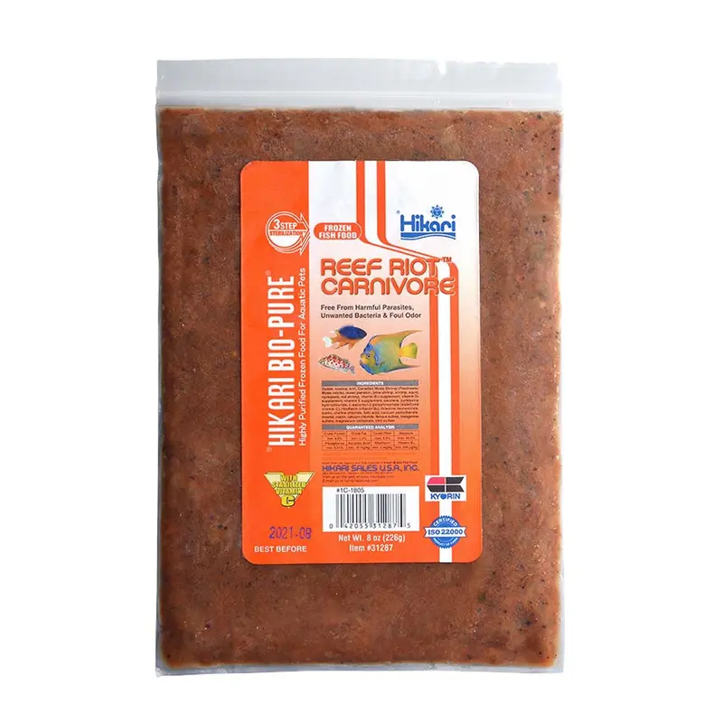 Hikari Bio-Pure Reef Riot Carnivore Frozen Fish Food 8 oz SD-5