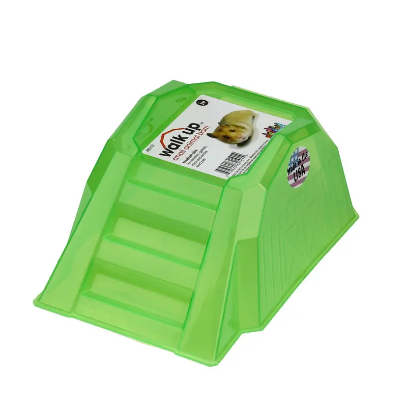 JW Pet Walk Up Barn for Small Animals Green MD
