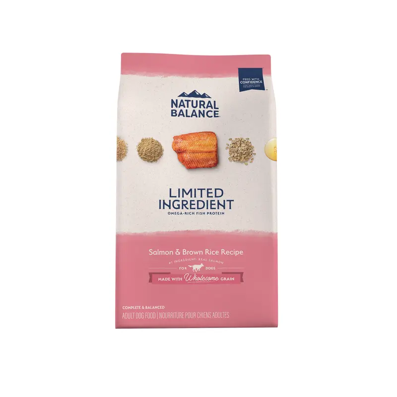 Natural Balance Pet Foods L.I.D. Adult Dry Dog Food Salmon & Brown Rice 12lb