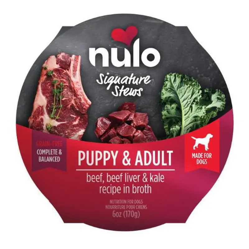 Nulo Signature Stew Puppy & Adult Dog Food Beef, Beef Liver & Kale