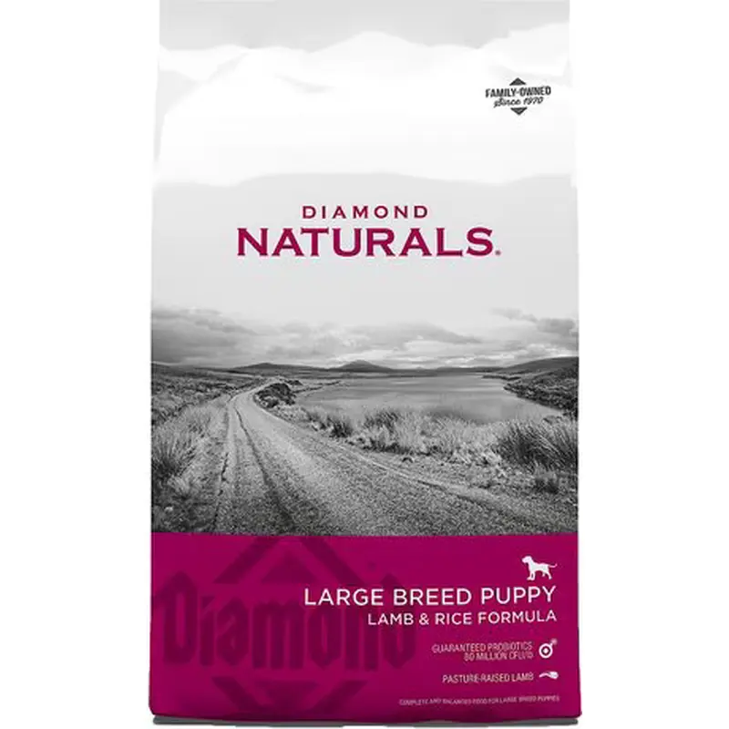 Diamond Naturals Large Breed Puppy Lamb and Rice Dry Dog Food (20lb)