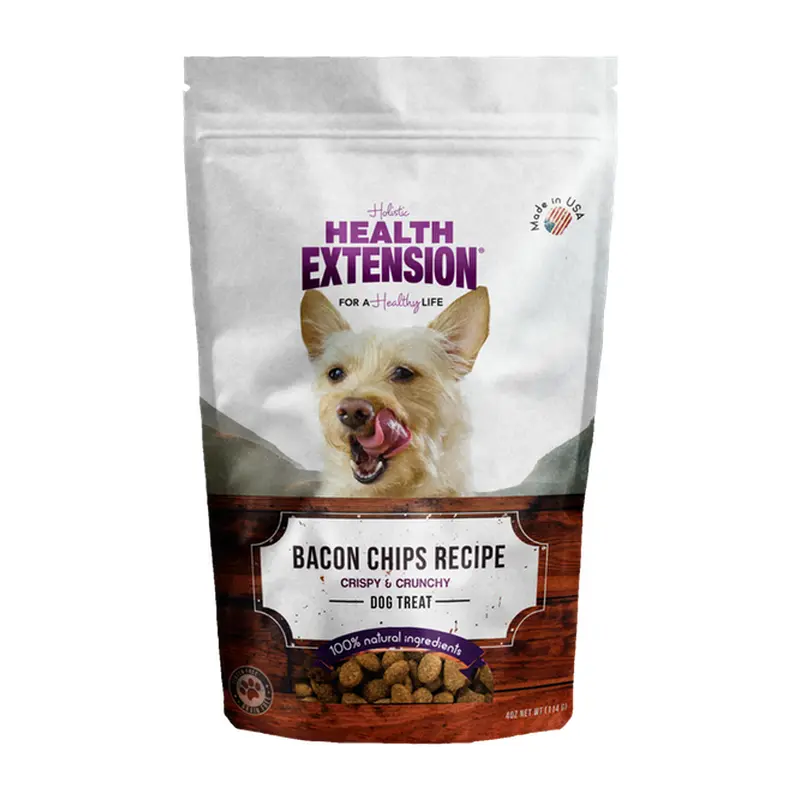 Health Extension Grain Free Bacon Bites Dog Treats, 4- Oz Bag