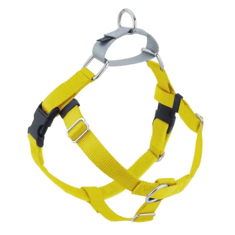 2 Hounds Design Freedom No-Pull Dog Harness - X-Large 1" x 32-36" - Yellow