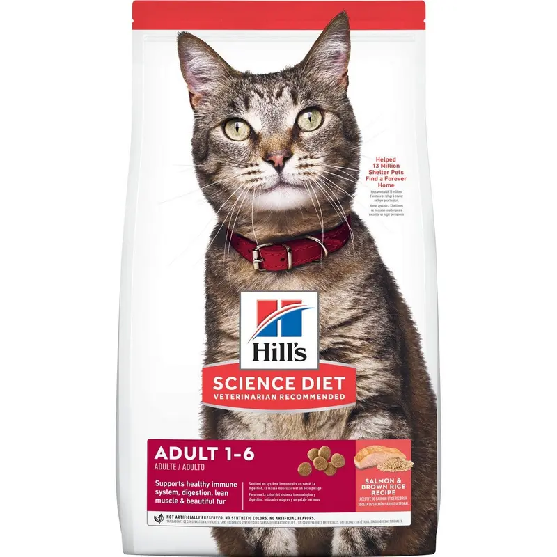 Hill's Science Diet Adult Salmon & Brown Rice Recipe Cat Food 3.5lb