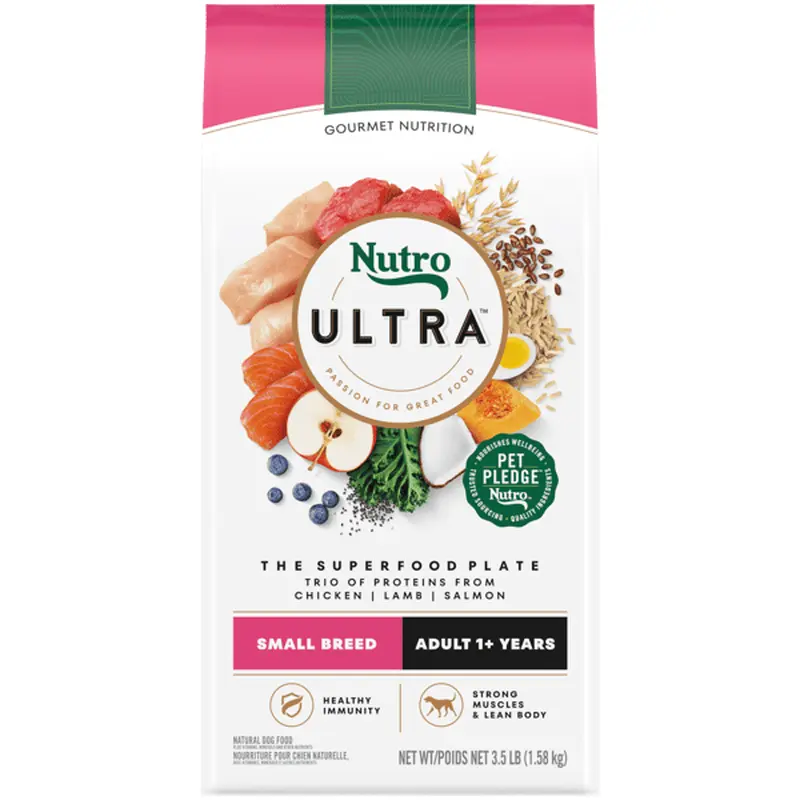 Nutro Ultra Dry Dog Food Small Breed Adult Formula 3.5lb bag
