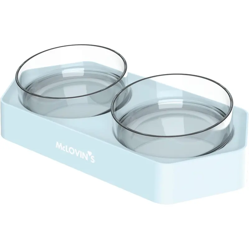 McLovin's Angled Double Bowl Blue
