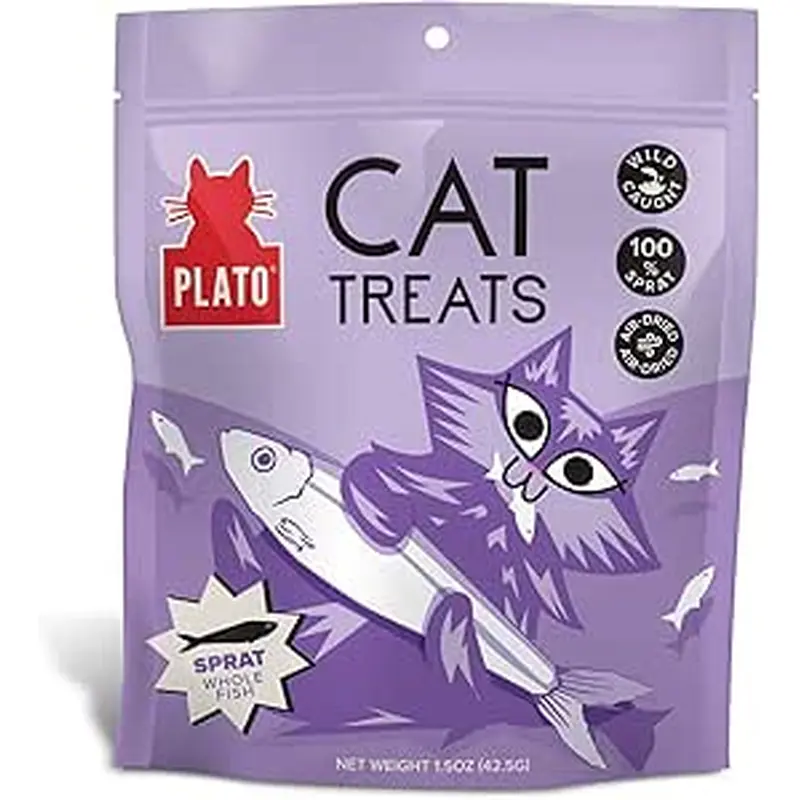 Plato Cat Grain Free Air Dried Treat Baltic Sprat 2.5oz