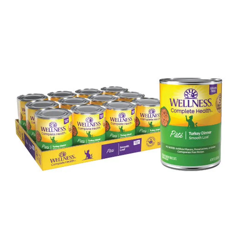 Wellness Complete Health Adult Turkey Dinner Pate Wet Cat Food (5.5oz)