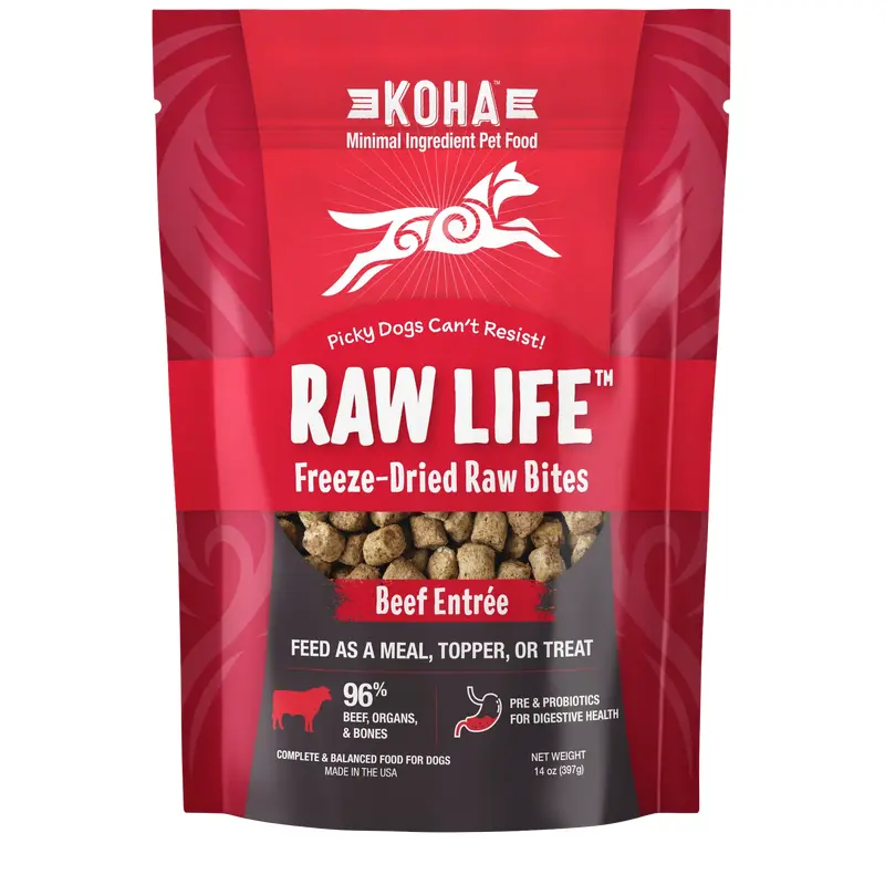 Koha Raw Life Freeze Dried Raw Bites Beef
