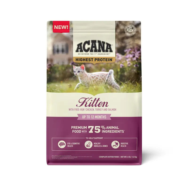 ACANA Highest Protein Dry Food for Kittens, 4 lbs.