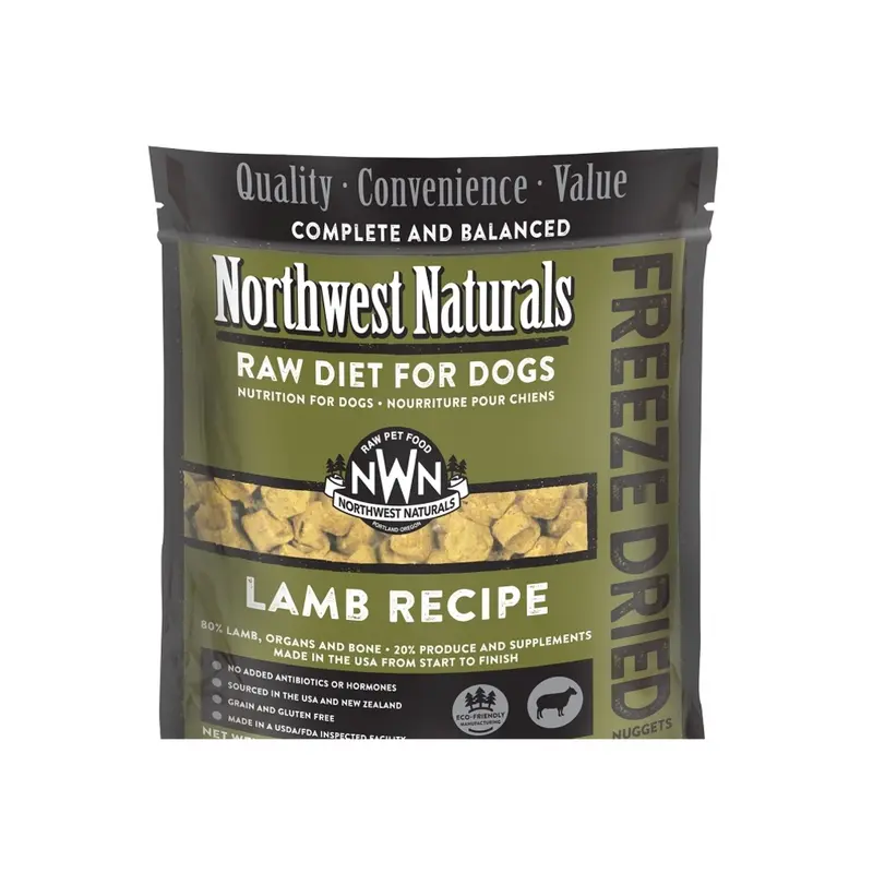 Northwest Naturals Freeze Dried Dog Nuggets Lamb 25 oz