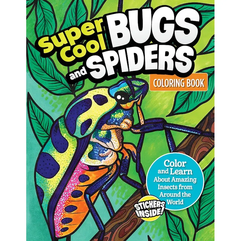 Super Cool Bugs and Spiders Coloring Book
