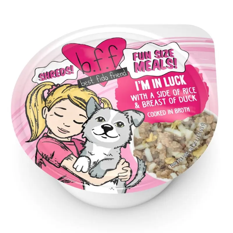 Weruva BFF Dog Fun Size Meals I'm In Luck Duck Dog Food 2.75oz