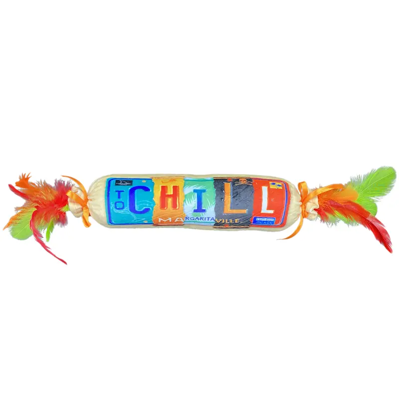 Multipet Cat Toy Margaritaville License to Chill Cat Kicker 18in Catnip