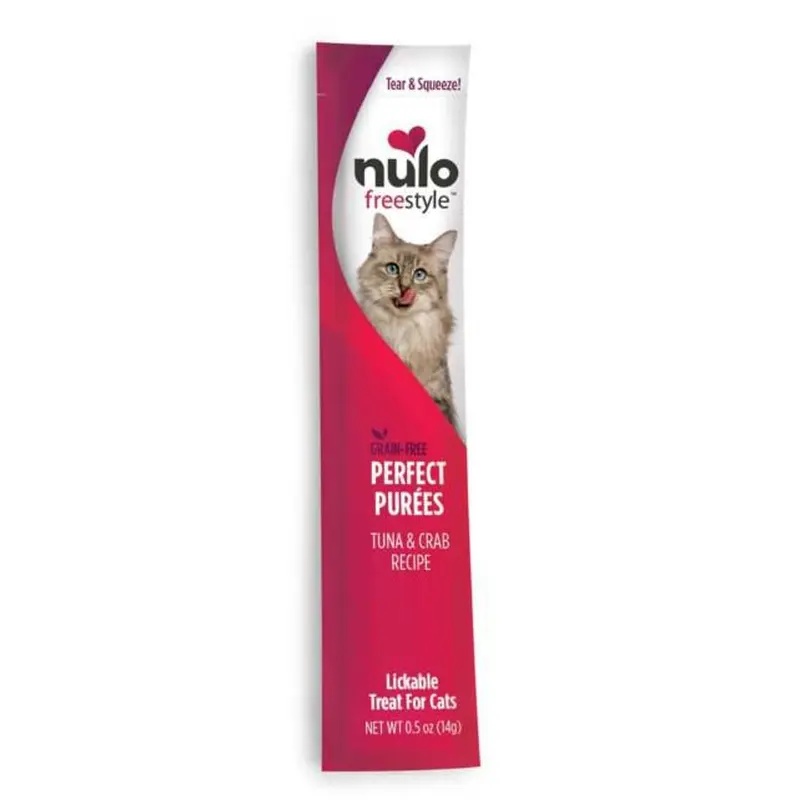 Nulo Freestyle Perfect Purees Grain-Free Cat Food Topper/Treat Tuna & Crab