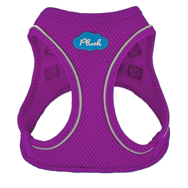 Plush Step In Dog Harness Large Purple