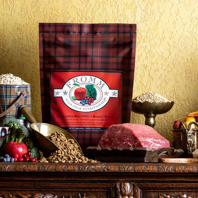 Fromm Four-Star Dry Dog Food - Highlander Beef, Oats, & Barley - 4lb Bag