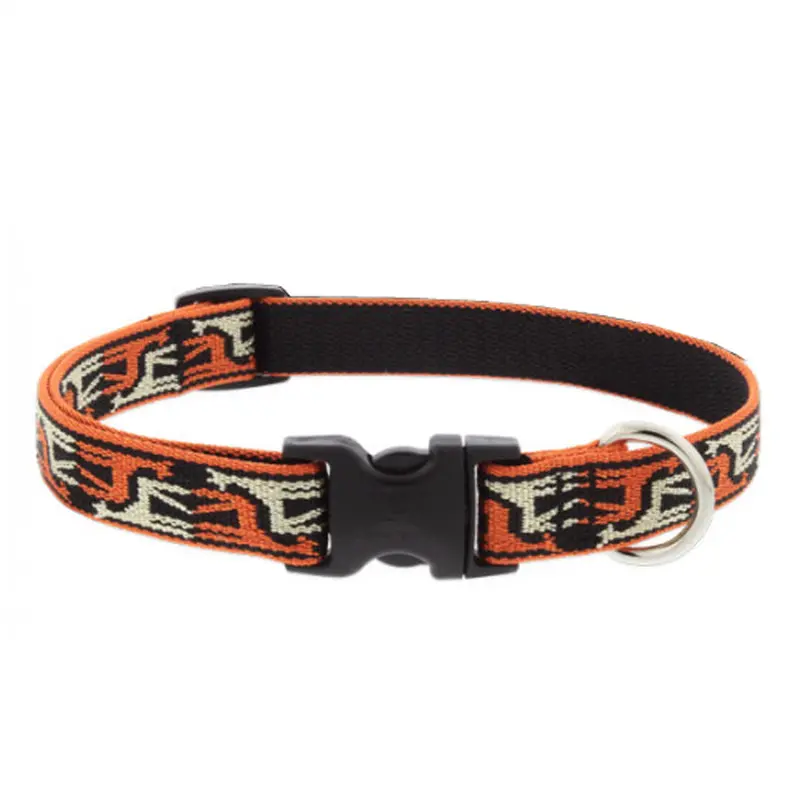 Lupine Adjustable Dog Collar 3/4" Wide X 15"-22" Neck Size Giraffes