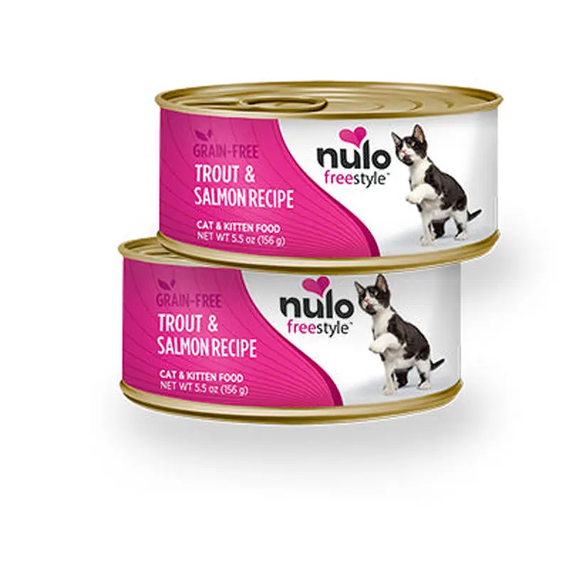 Nulo FreeStyle Grain Free Pate Trout & Salmon Cat Food 5.5oz