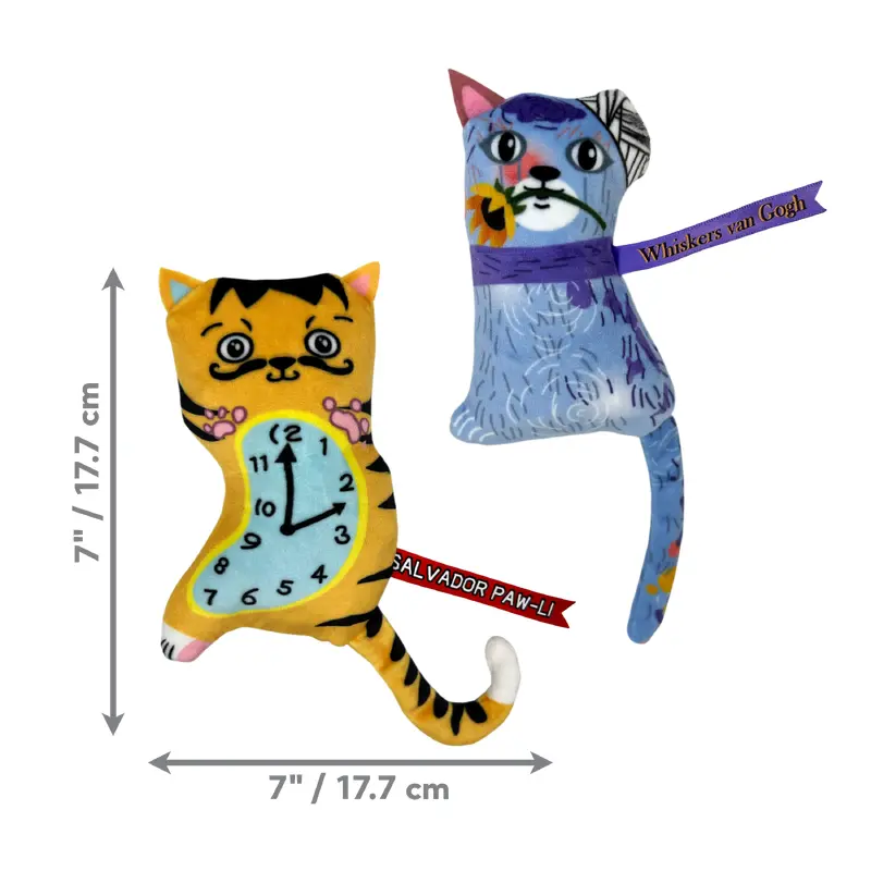 Kong Cat Toy Artz Dali / van Gogh 2-pk