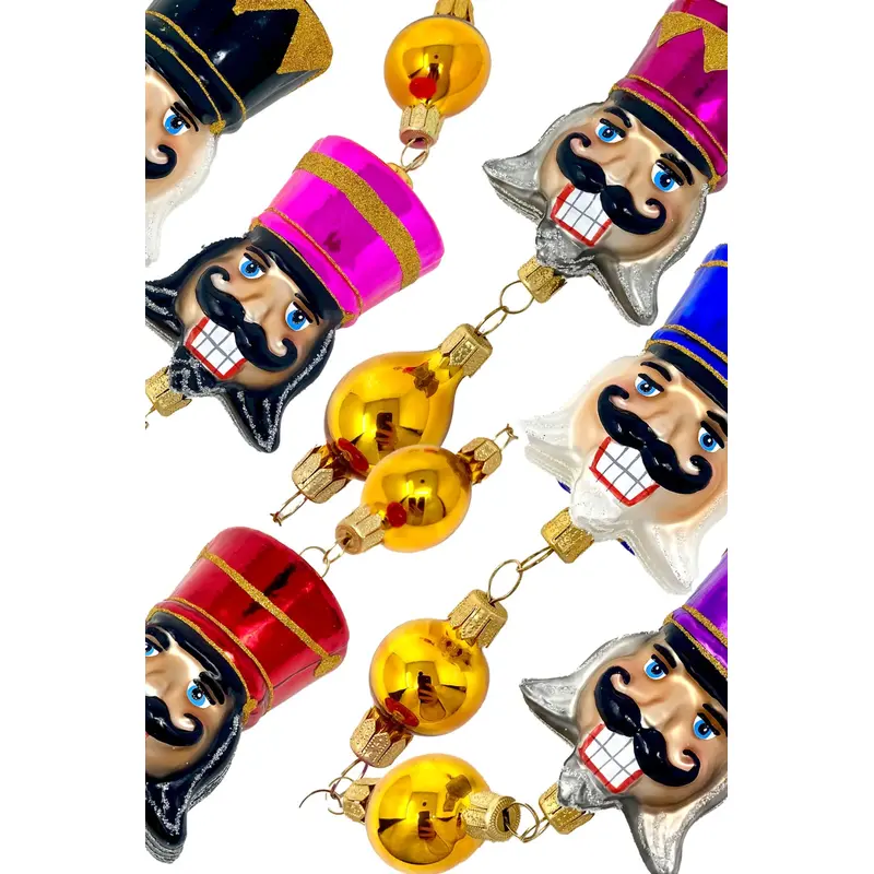 Broadway Nutcracker Glass Tree Garland